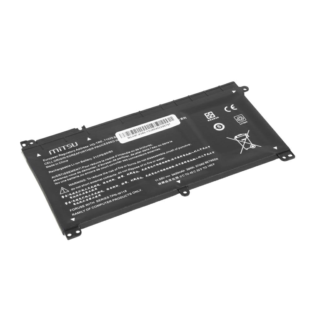 Batería compatible para portátil HP BI03XL 11.55V 3400mAh Mitsu - Imagen 2