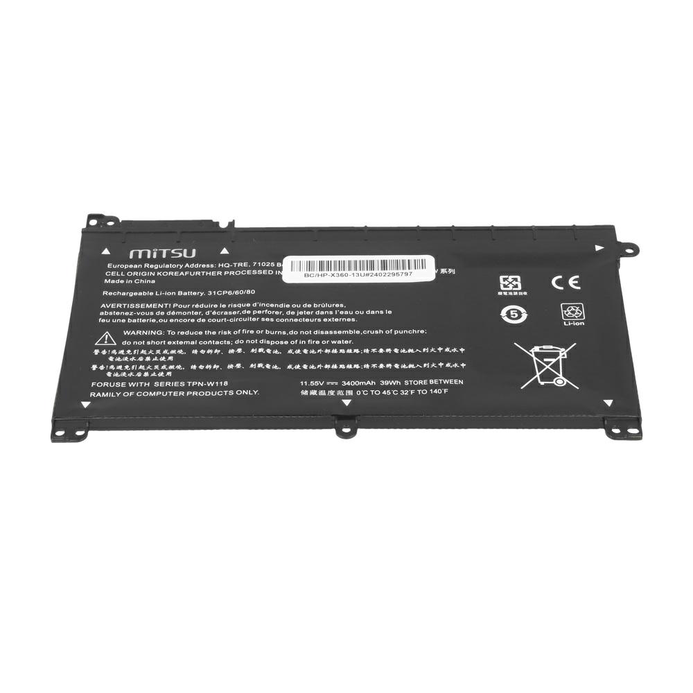 Batería compatible para portátil HP BI03XL 11.55V 3400mAh Mitsu - Imagen 3