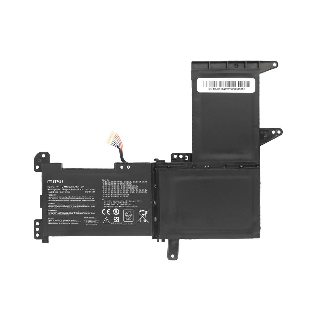 Batería compatible para portátil ASUS B31N1637 11.4V 3600mAh Mitsu - Imagen 5