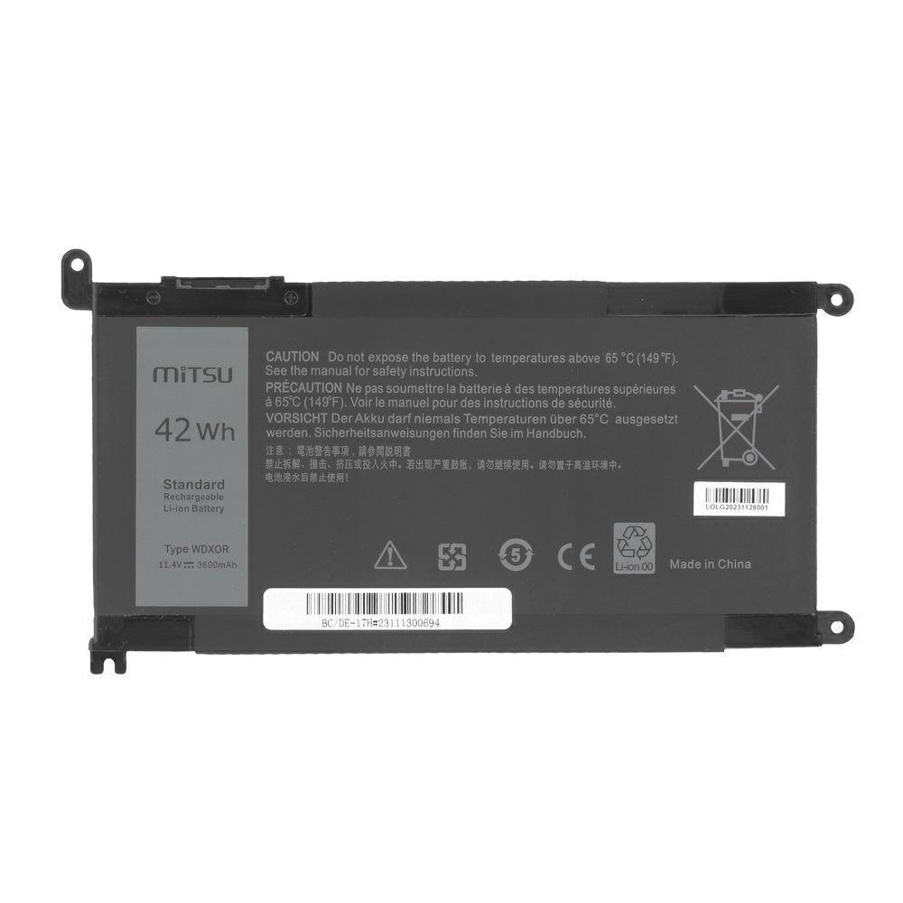 Batería compatible para portátil DELL Inspiron 13 5368 11.4V 3400mAh Mitsu - Imagen 5