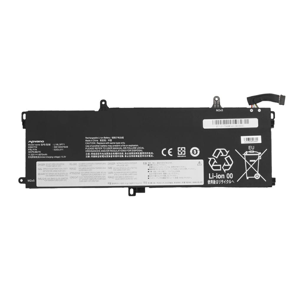 Batería compatible para portátil LENOVO L18L3P71 11.52V 4870mAh Movano - Imagen 5