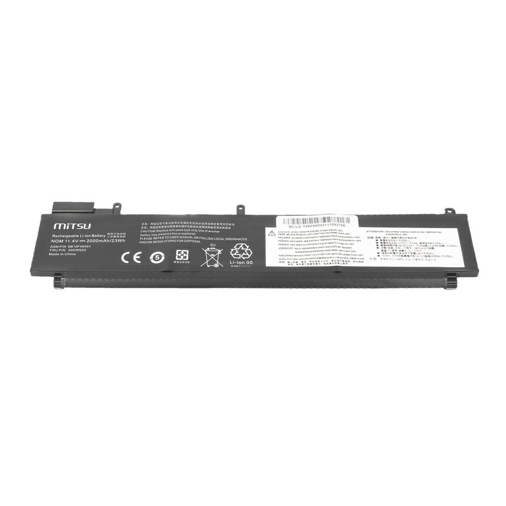 Batería compatible para portátil LENOVO T460S / T470S 11.4v 2000 mAh Mitsu - Imagen 3