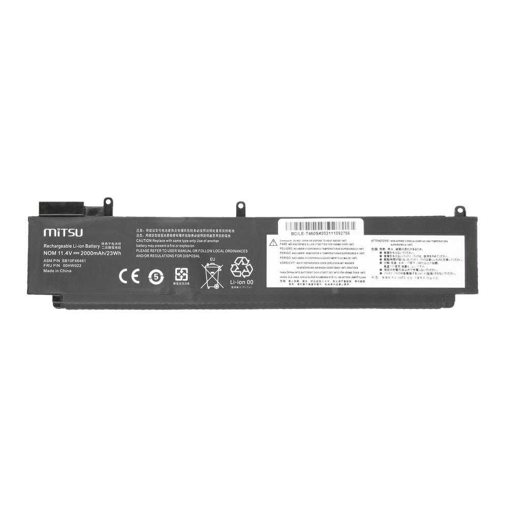 Batería compatible para portátil LENOVO T460S / T470S 11.4v 2000 mAh Mitsu - Imagen 5
