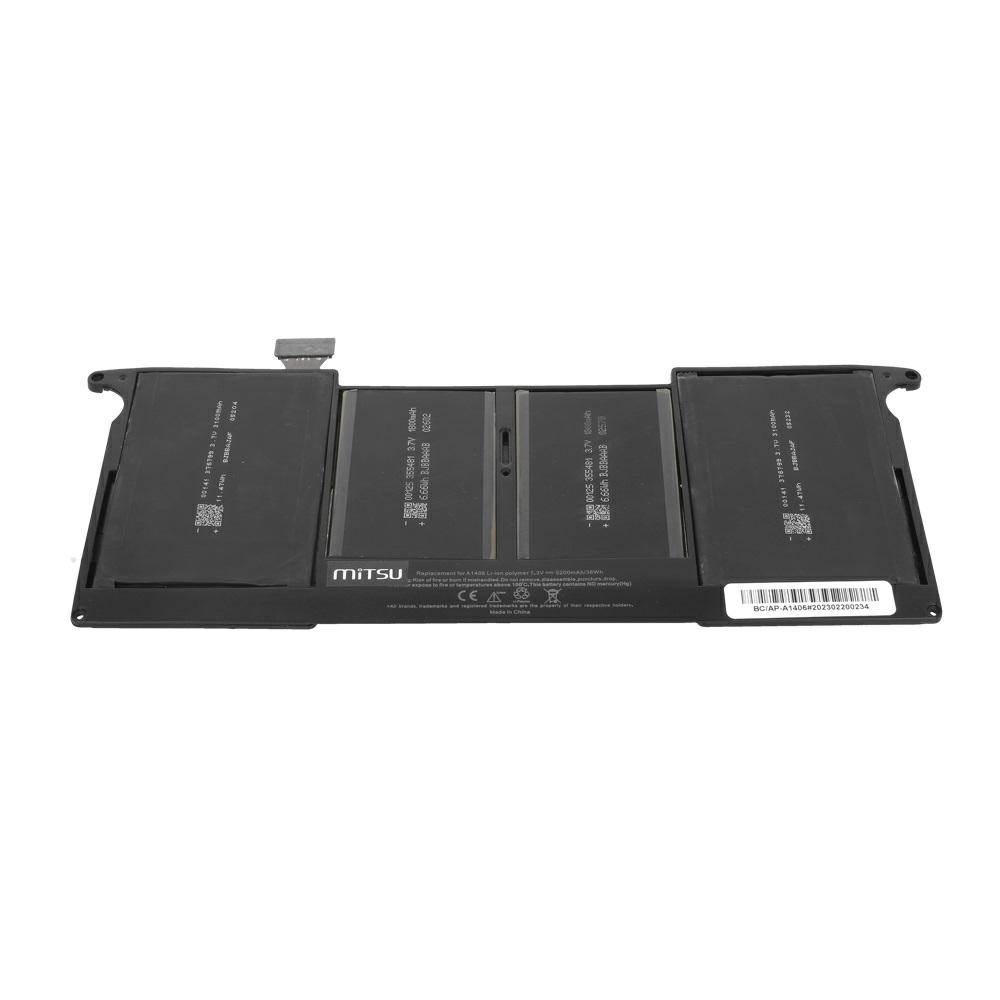 Batería compatible para portátil APPLE A1370 7.3V 5200mAh 38Wh Mitsu - Imagen 3