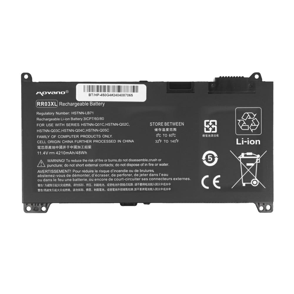Batería compatible para portátil HP RR03XL 11.4V 4210mAh Movano - Imagen 5