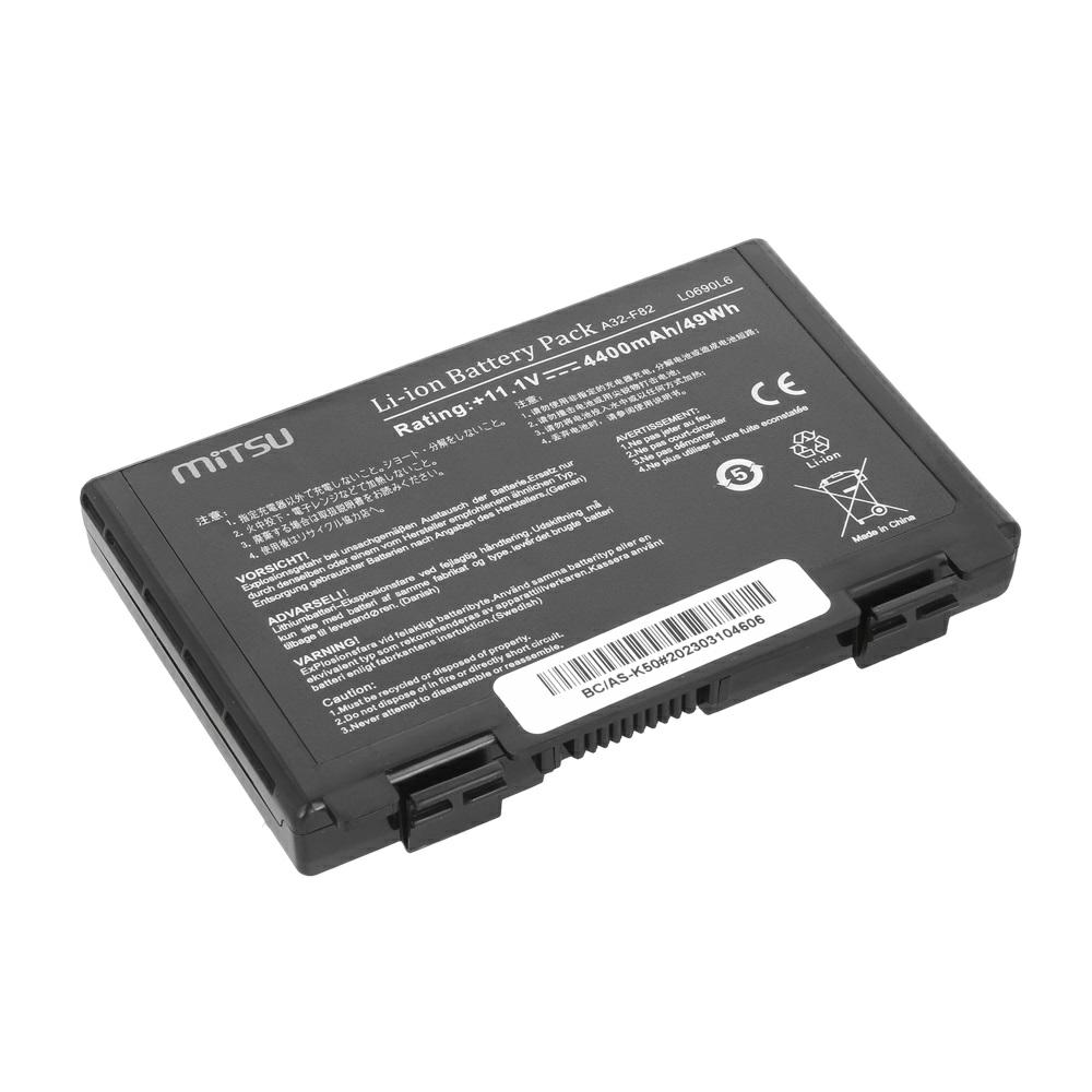 Batería compatible para portátil ASUS A32-F52 11.1V 4400mAh Mitsu - Imagen 2