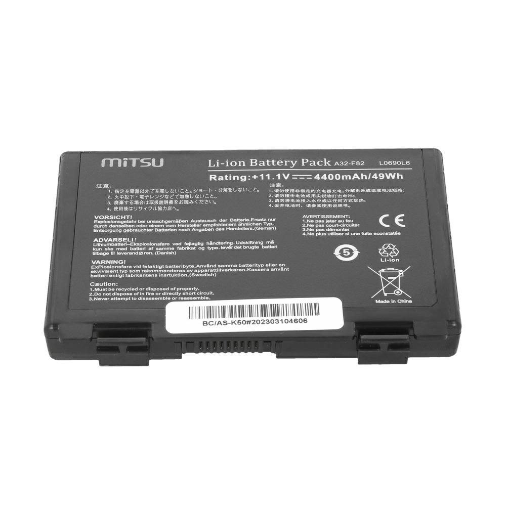 Batería compatible para portátil ASUS A32-F52 11.1V 4400mAh Mitsu - Imagen 3