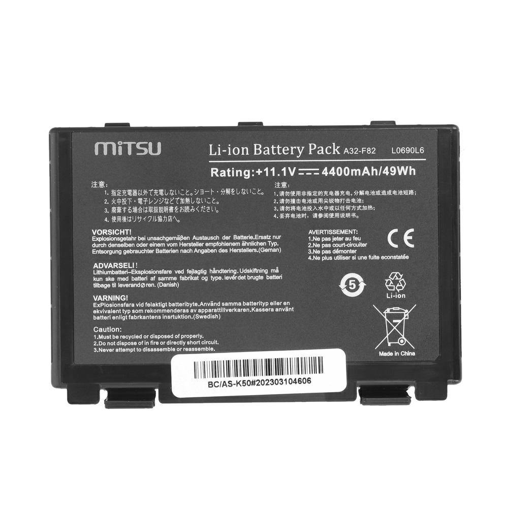 Batería compatible para portátil ASUS A32-F52 11.1V 4400mAh Mitsu - Imagen 5