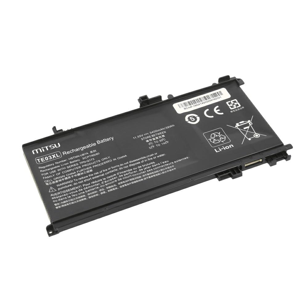 Batería compatible para portátil HP TE03XL 11.55V 3400 mAh Mitsu - Imagen 2