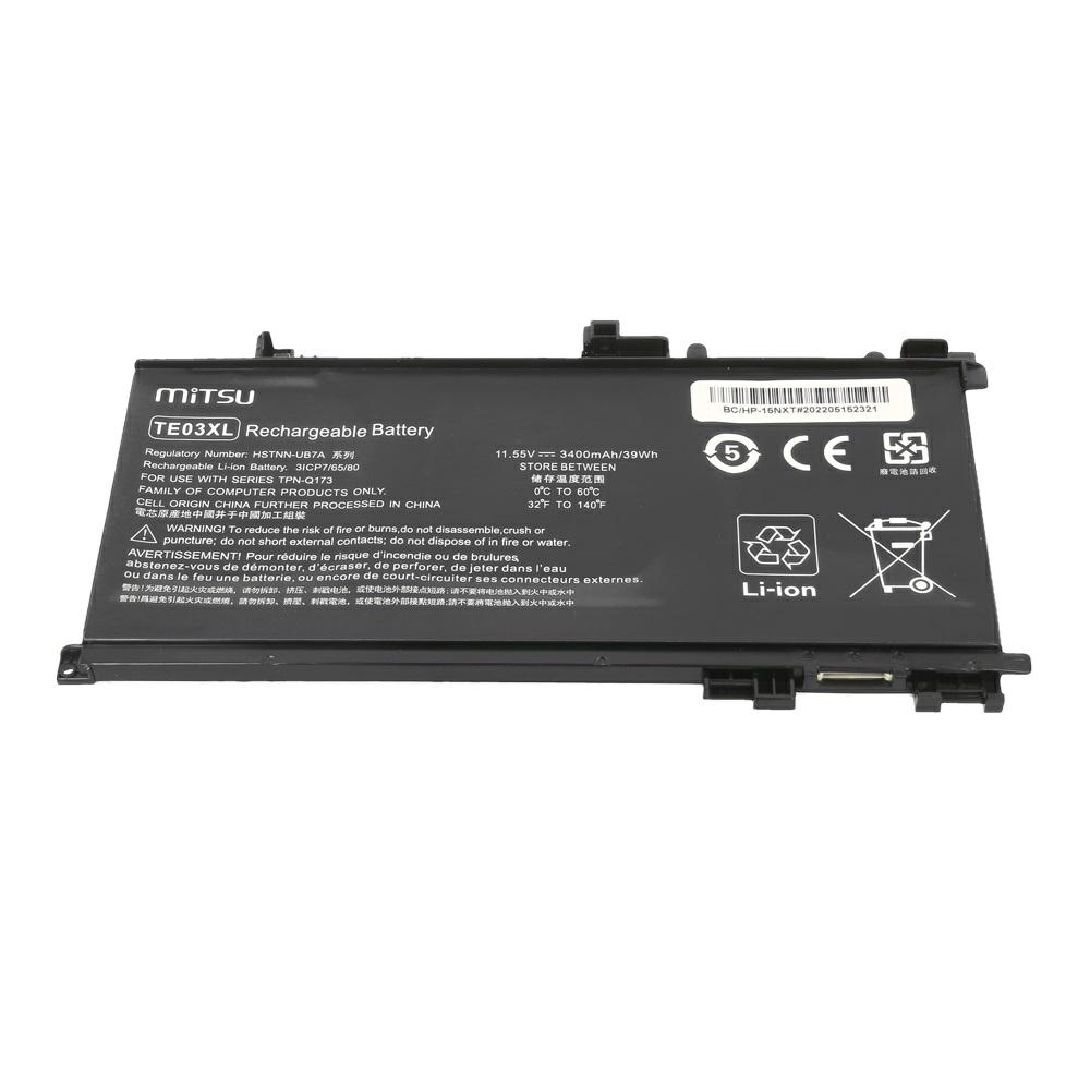Batería compatible para portátil HP TE03XL 11.55V 3400 mAh Mitsu - Imagen 3