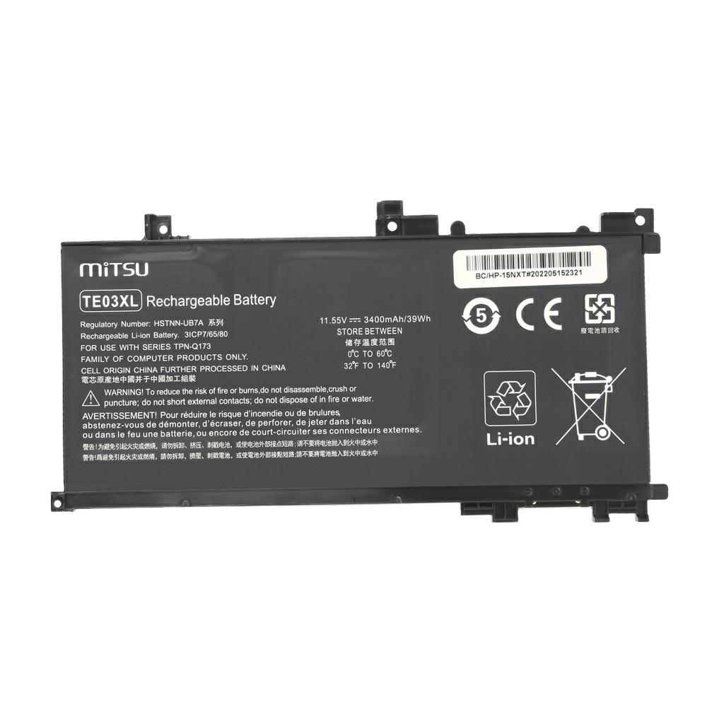 Batería compatible para portátil HP TE03XL 11.55V 3400 mAh Mitsu - Imagen 5