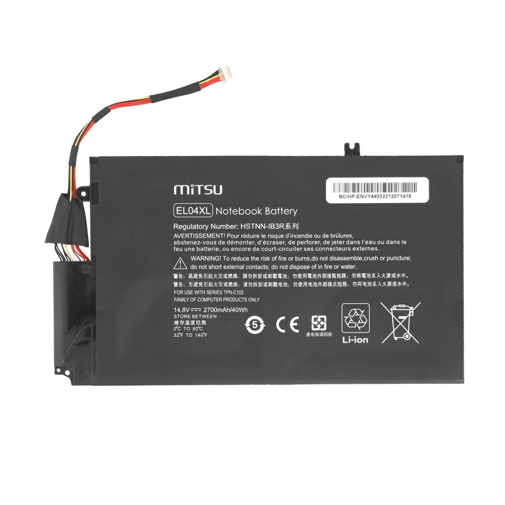 Batería compatible para portátil HP EL04XL 14.8V 2700mAh Mitsu - Imagen 5
