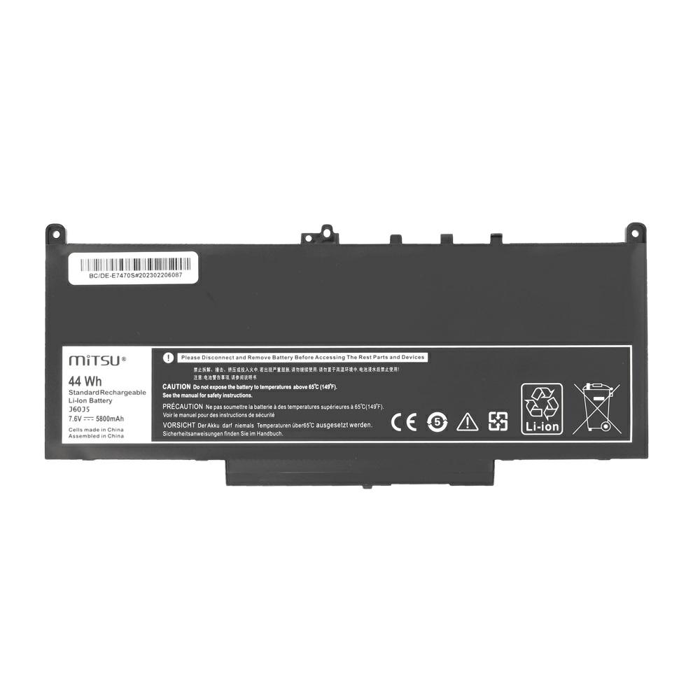 Batería compatible para portátil DELL Latitude E7270 7.6V 5800mAh Mitsu - Imagen 5