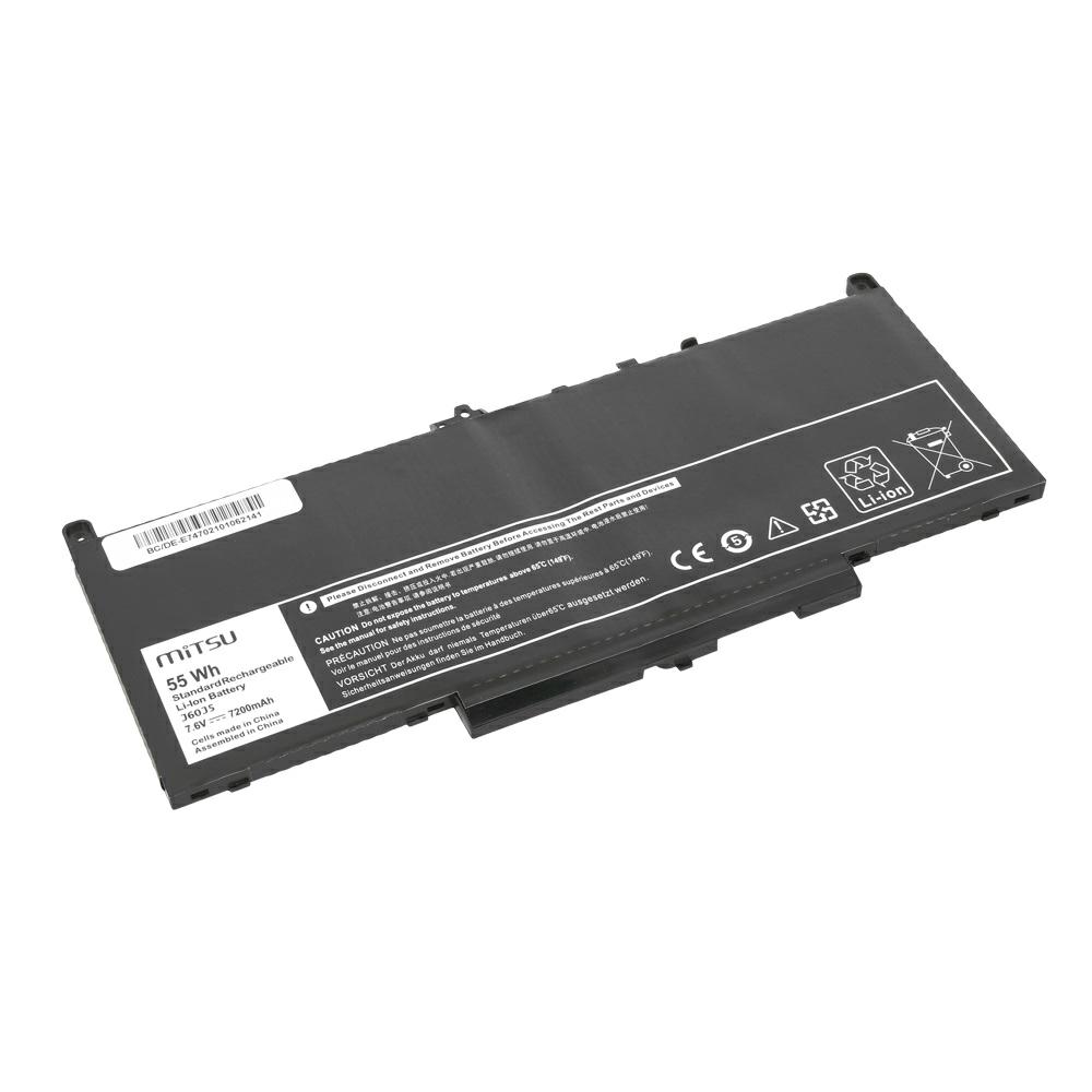 Batería compatible para portátil DELL Latitude E7270 7.6V 7200mAh Mitsu - Imagen 2