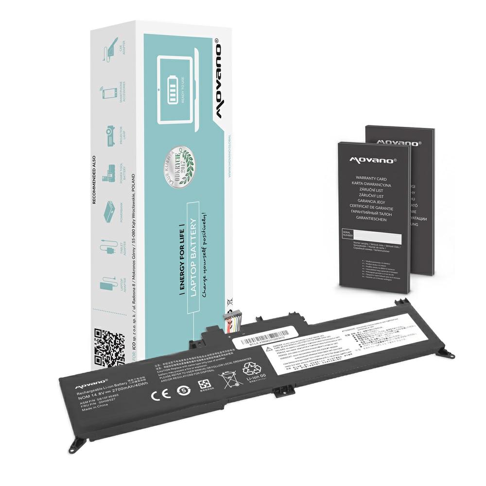 Batería compatible para portátil LENOVO 01AV432 14.8V 2700mAh Movano