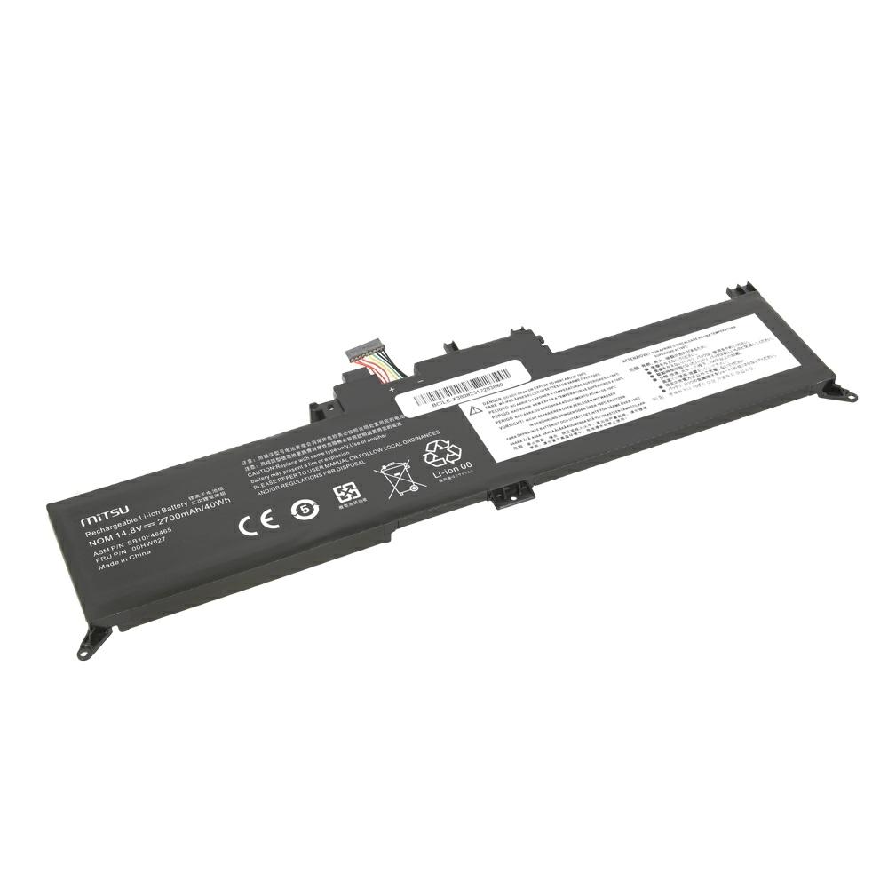 Batería compatible para portátil LENOVO 01AV432 14.8V 2700mAh Mitsu - Imagen 2