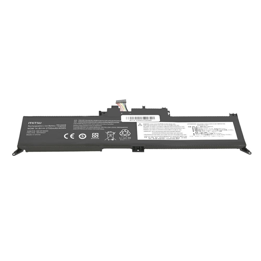 Batería compatible para portátil LENOVO 01AV432 14.8V 2700mAh Mitsu - Imagen 3