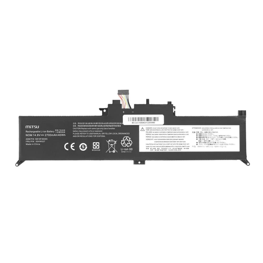 Batería compatible para portátil LENOVO 01AV432 14.8V 2700mAh Mitsu - Imagen 5