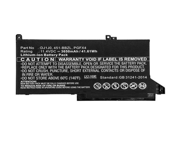 Batería compatible para portátil DELL Latitude 12 7280 11.4v 3650mah