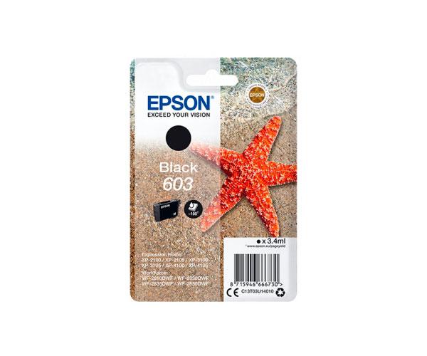 Tinta Original Epson 603 Negro Xp-2100 / Xp-3100 / Wf-2830dwf