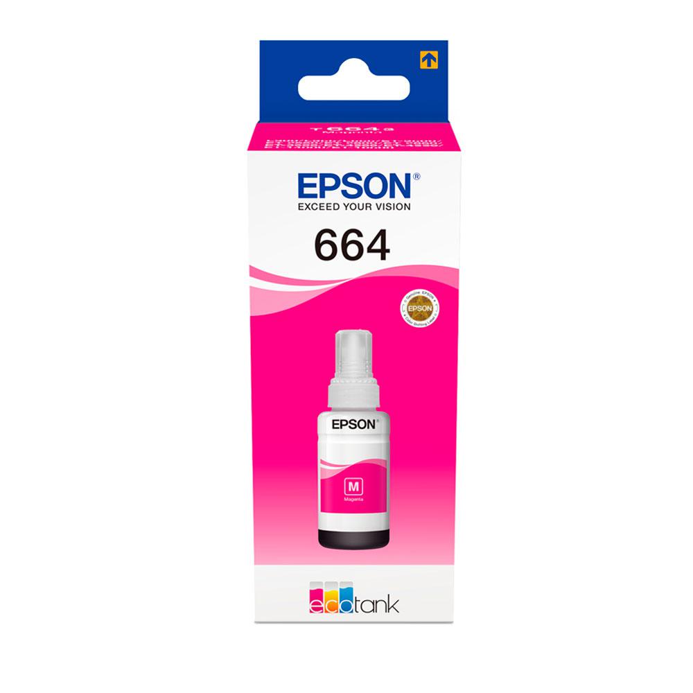 Tinta Original Epson Bote Ecotank T6643 / Magenta / Et-2500 / Et-2600 / Et-4500