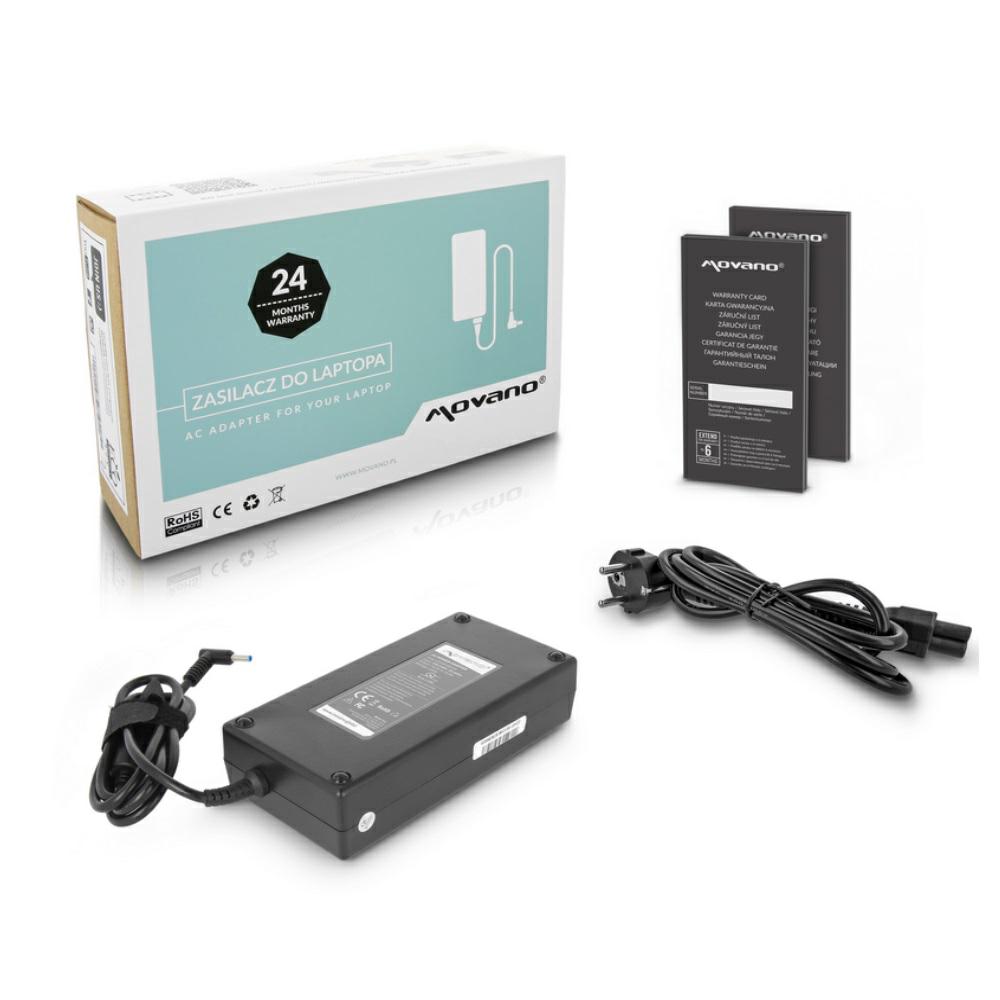 Cargador compatible para portátil HP 200W 19.5V 10.3A 4.5 mm x 3.0 mm pin central Movano