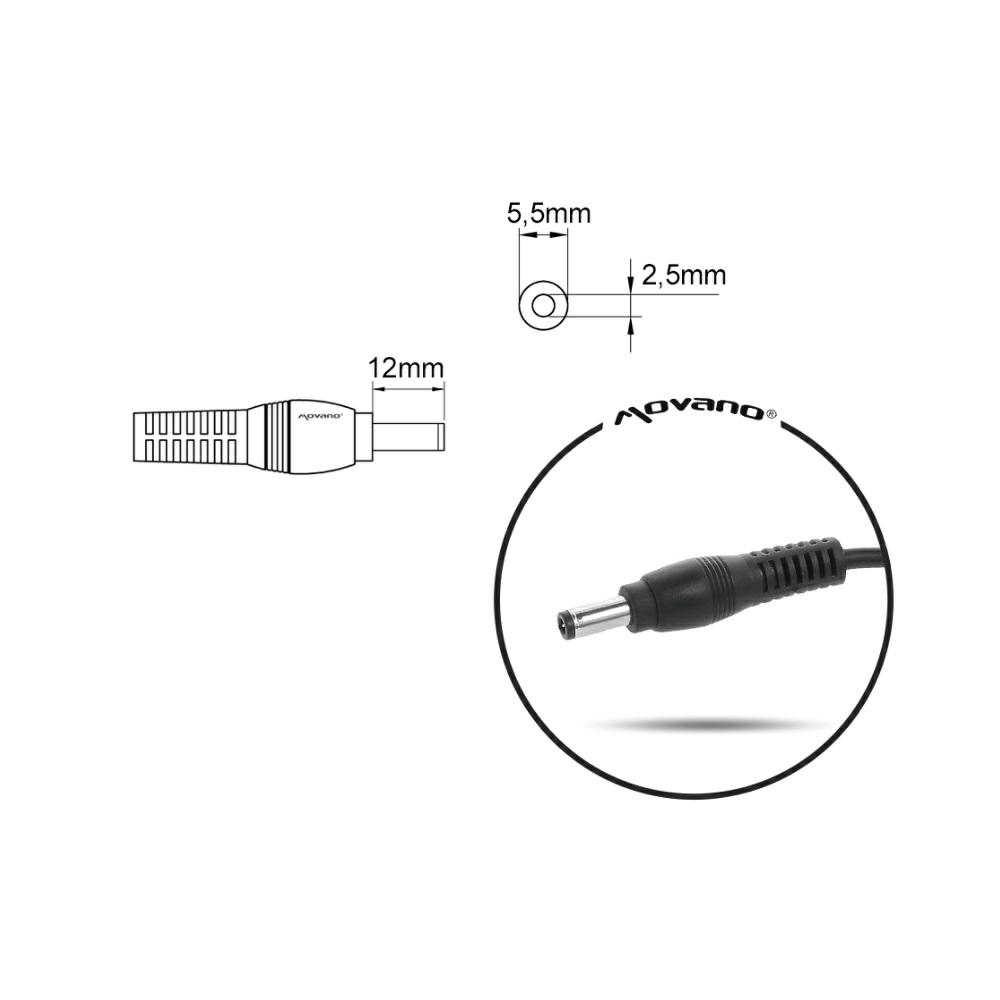 Cargador para portátil Asus / MSI 180W 19V 9.5A 5.5 mm x 2.5 mm Movano - Imagen 5