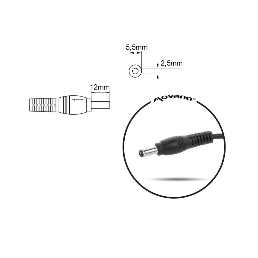 Cargador para portátil Lenovo / MSI 120W 19.5V 6.15A 5.5 mm x 2.5 mm Movano - Imagen 6