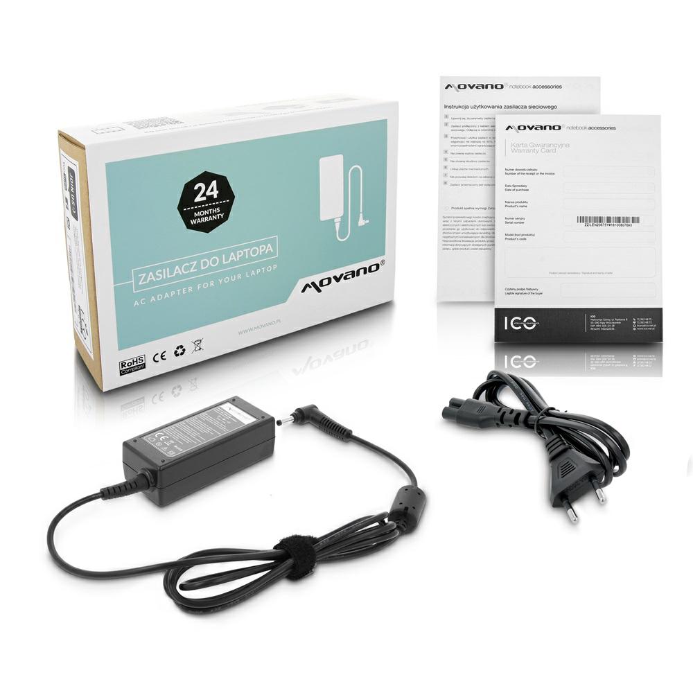 Cargador para portátil Lenovo 45W 20V 2.25A 4.0 mm x 1.7 mm Movano