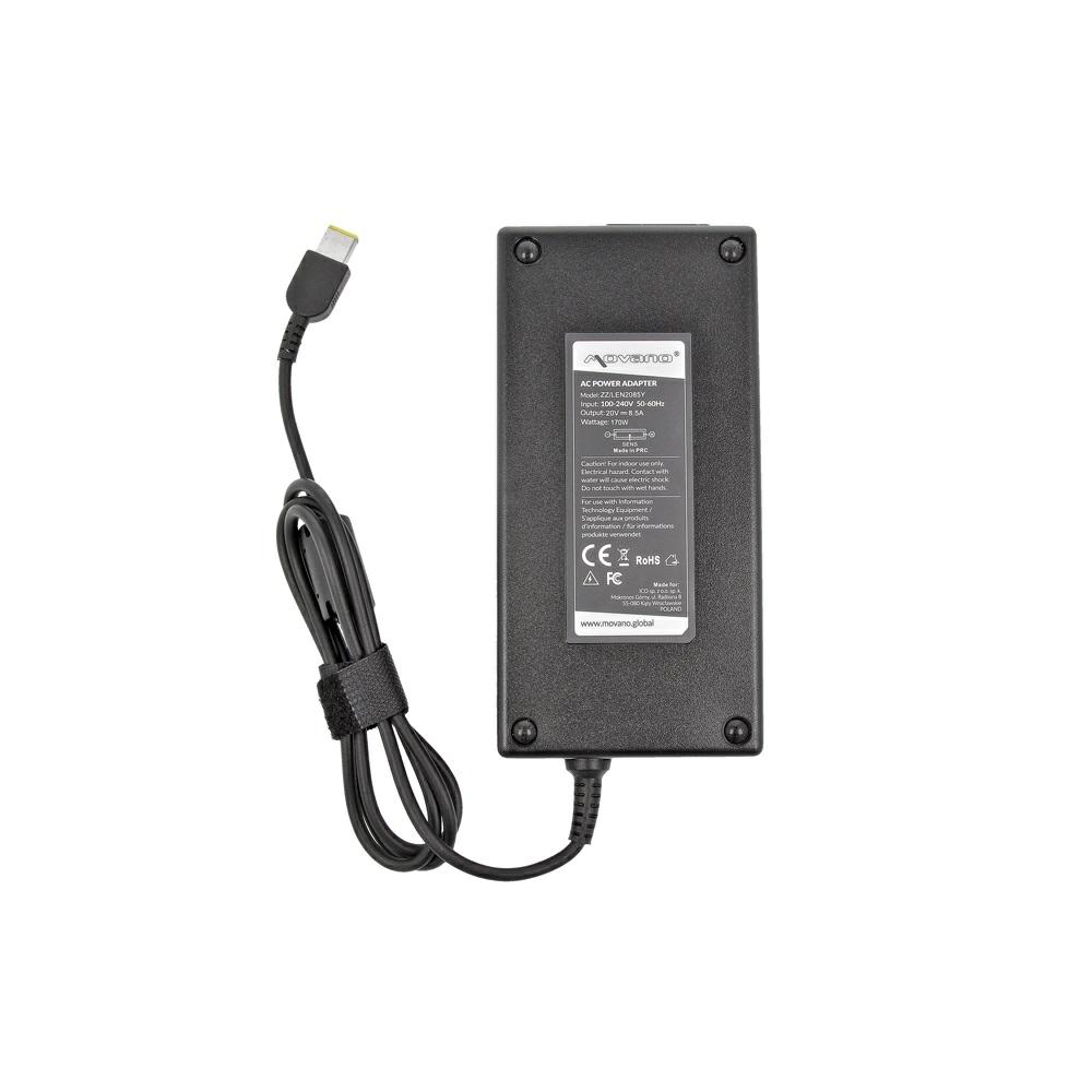 Cargador para portátil Lenovo 170W 20V 8.5A Conector rectangular Movano - Imagen 5