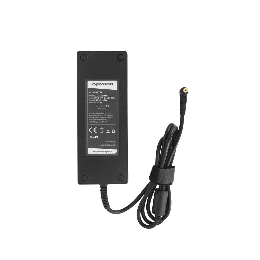 Cargador para portátil Acer / Asus / Toshiba 135W 19.5V 6.92A 5.5 mm x 1.7 mm Movano - Imagen 5