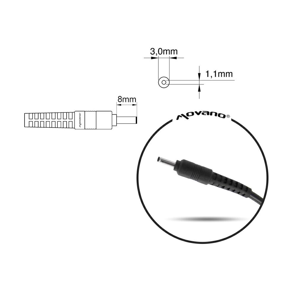 Cargador para portátil Acer 65W 19V 3.42A 3.0 mm x 1.1 mm Mitsu - Imagen 6
