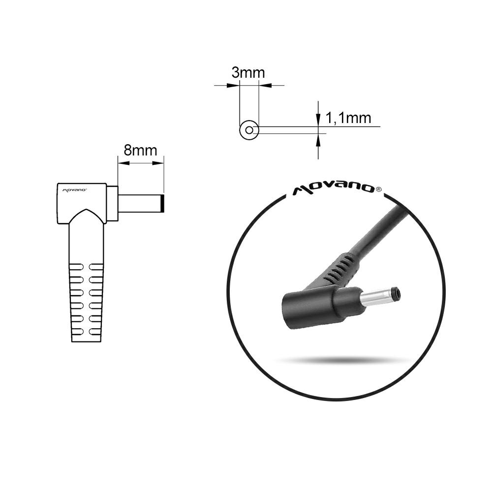 Cargador para portátil Acer 65W 19V 3.42A 3.0 mm x 1.1 mm Mitsu - Imagen 7