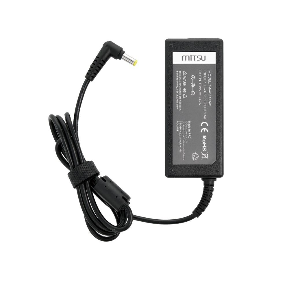 Cargador para portátil Acer / Asus / Toshiba 65W 19V 3.42A 5.5 mm x 1.7 mm Mitsu - Imagen 5