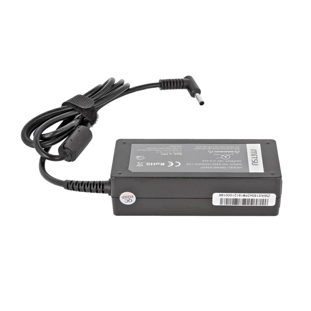 Cargador para portátil Asus 65W 19V 3.42A 4.5 mm x 3.0 mm Mitsu - Imagen 3