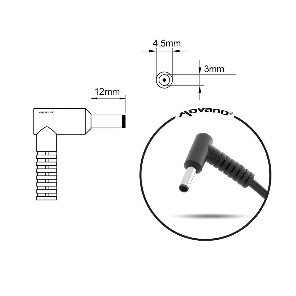 Cargador para portátil Asus 65W 19V 3.42A 4.5 mm x 3.0 mm Mitsu - Imagen 6