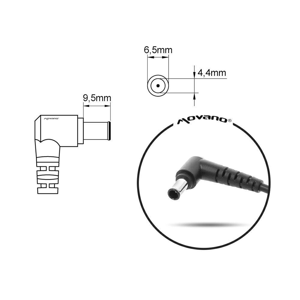 Cargador para portátil Sony 90W 19.5V 4.7A 6.5 mm x 4.4 mm Mitsu - Imagen 6