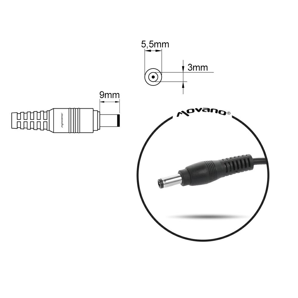 Cargador para portátil Samsung 90W 19V 4.74A 5.5 mm x 3.0 mm Mitsu - Imagen 6