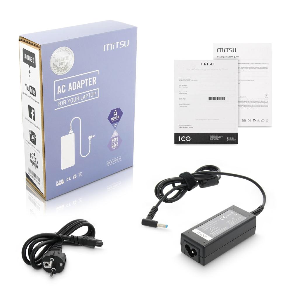 Cargador compatible para portátil HP 45W 19.5V 2.31A 4.5 mm x 3.0 mm Mitsu
