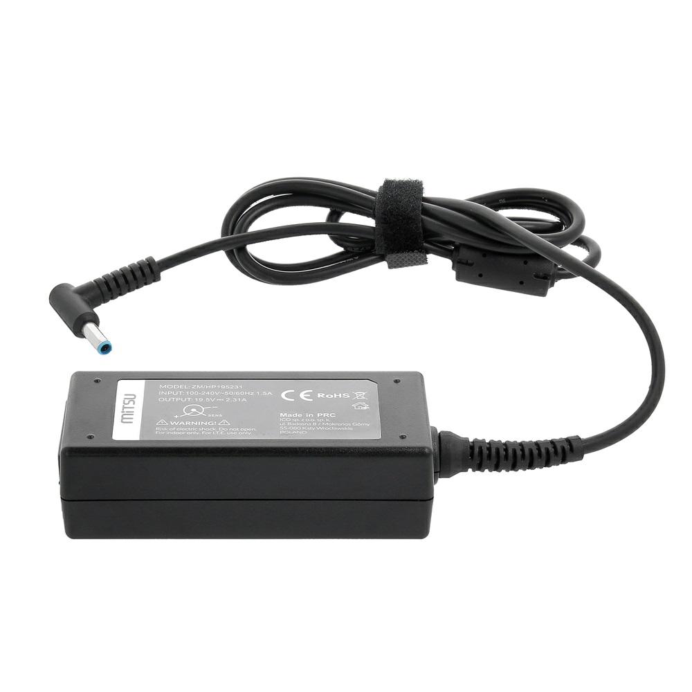 Cargador compatible para portátil HP 45W 19.5V 2.31A 4.5 mm x 3.0 mm Mitsu - Imagen 3