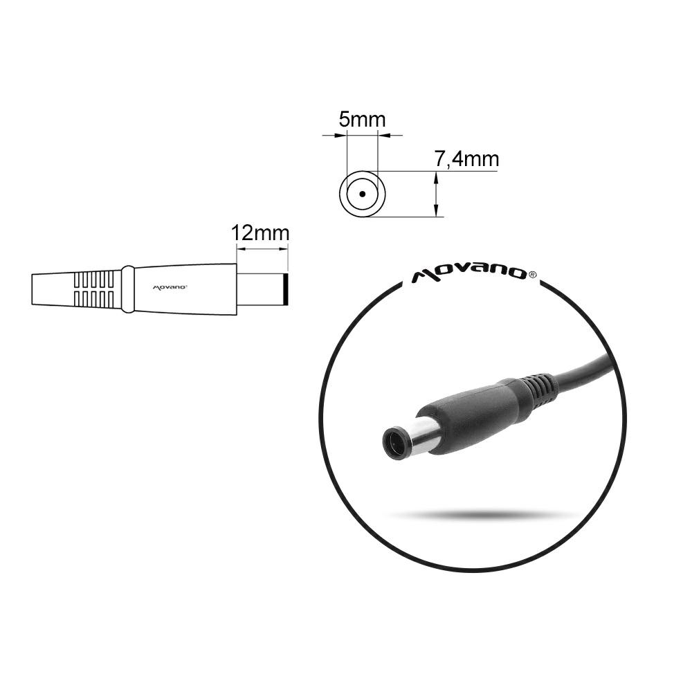 Cargador compatible para portátil HP 230W 19.5V 11.8A 7.4 mm x 5.0 mm pin central Movano - Imagen 7
