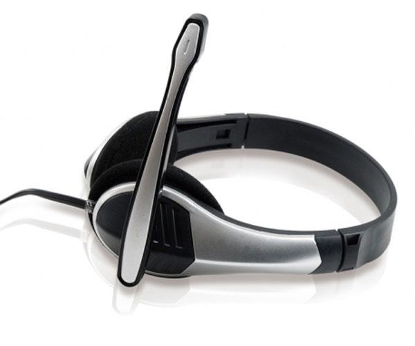 Auriculares con Microfono Conceptronic Polona / estereo / Jack 3.5mm / VoIp / negro - plata / CCHATSTAR2 - Imagen 2