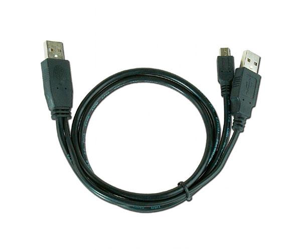 Cable USB x2 a Mini Usb 5 pines / 0.9m / Negro / CCP-USB22-AM5P-3 - Imagen 2