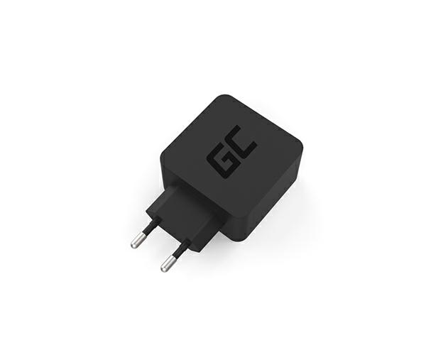 Cargador de red Type-C / 18w / Negro / Char07 / Greencell - Imagen 2