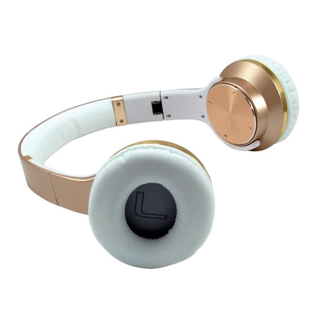 Auriculares Inalambricos Diadema Conceptronic Eligio / Bluetooth / Mp3 MicroSD / Oro-Blanco / CHSPBTNFCSPKG - Imagen 2