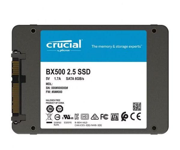 Disco duro 2.5 SSD Crucial BX500 / 240Gb / 3D Nand / Sata 6gb/s / CT240BX500SSD1 - Imagen 3