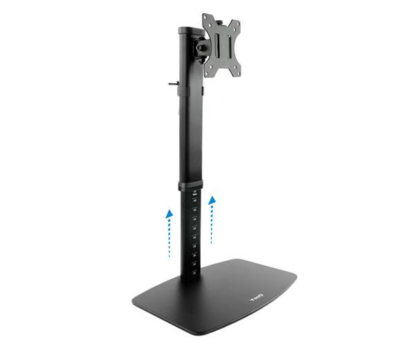 Soporte de mesa Monitor/Tv 17-27 Pulgadas / Compatible Led curvo / Giratorio e inclinable / Db1127tn-b - Imagen 2