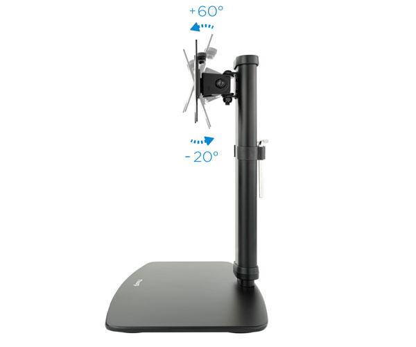 Soporte de mesa Monitor/Tv 17-27 Pulgadas / Compatible Led curvo / Giratorio e inclinable / Db1127tn-b - Imagen 4