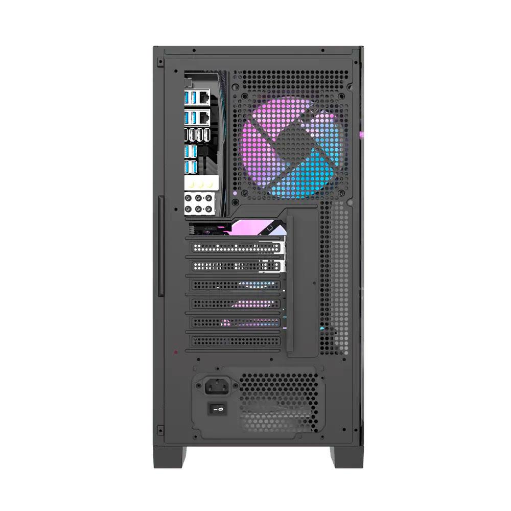 Caja Gaming Darkflash DRX70 Negro / ATX / Cristal templado / USB 3.0 / Type-C / Incluye 4 Fan RGB - Imagen 5