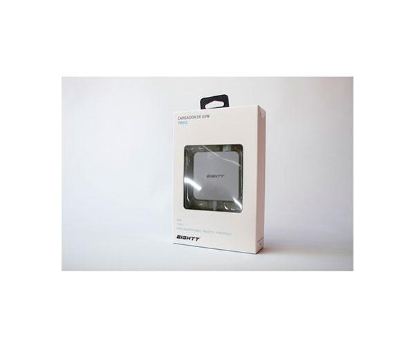 Cargador para portátil universal 65W Type-C Blanco / Eightt / EC65 - Imagen 5
